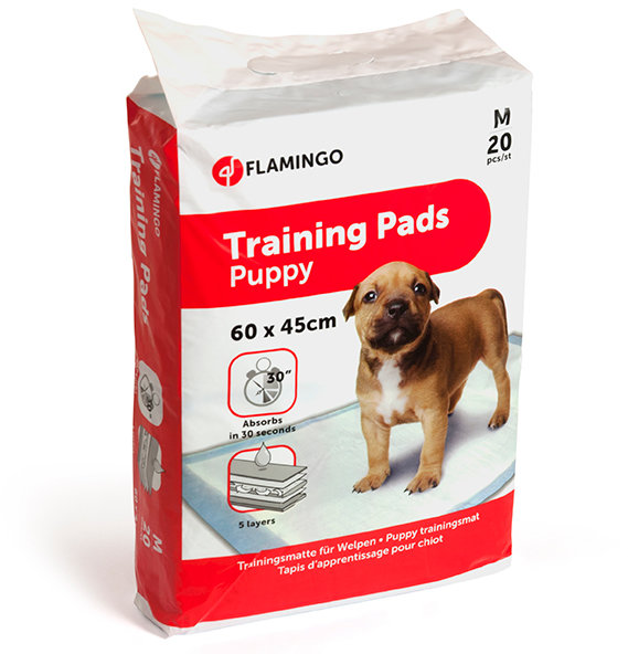 Акція на Пеленка Flamingo Training Pads Puppy для щенков одноразовая M 60х45 см 20 единиц від Stylus