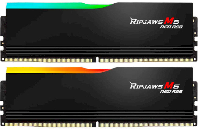 Акція на G.Skill 64 Gb (2x32GB) DDR5 6000 MHz Ripjaws M5 Neo Rgb (F5-6000J3636F32GX2-RM5NRK) від Stylus