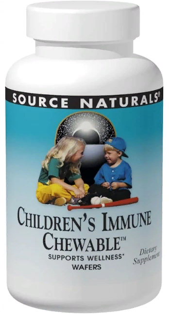 

Source Naturals Wellness, Children's Immune Chewable, Delicious Berry Flavor, 30 Wafers (SNS-02138)