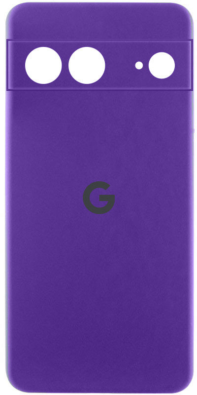 

Lakshmi Premium Silicone Case with Logo Full Camera Amethyst for Google Pixel 7a