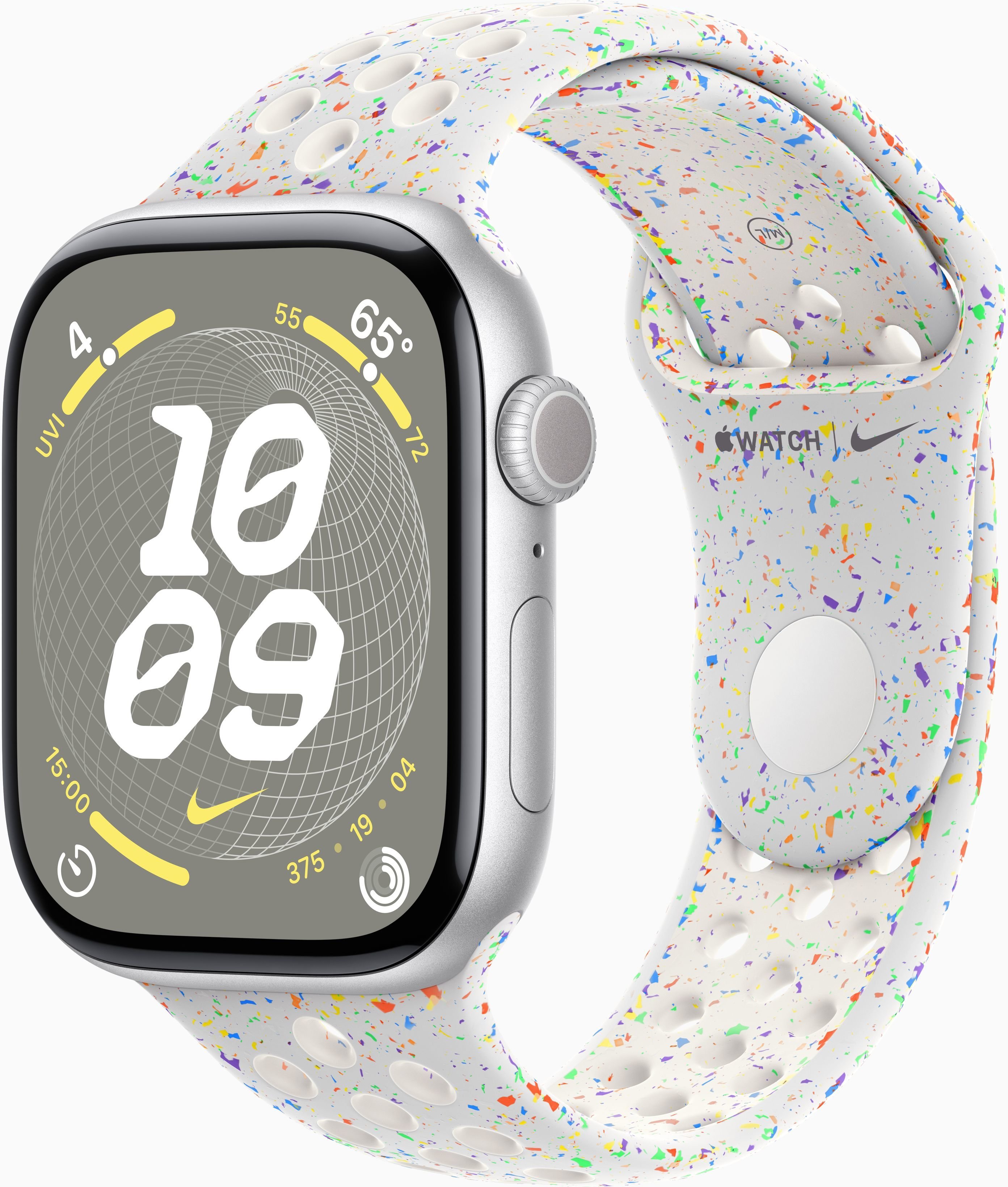 Акція на Apple Watch Series 10 46mm Gps Silver Aluminum Case with Pure Platinum Nike Sport Band - M/L (MWX03+MYL53) від Stylus