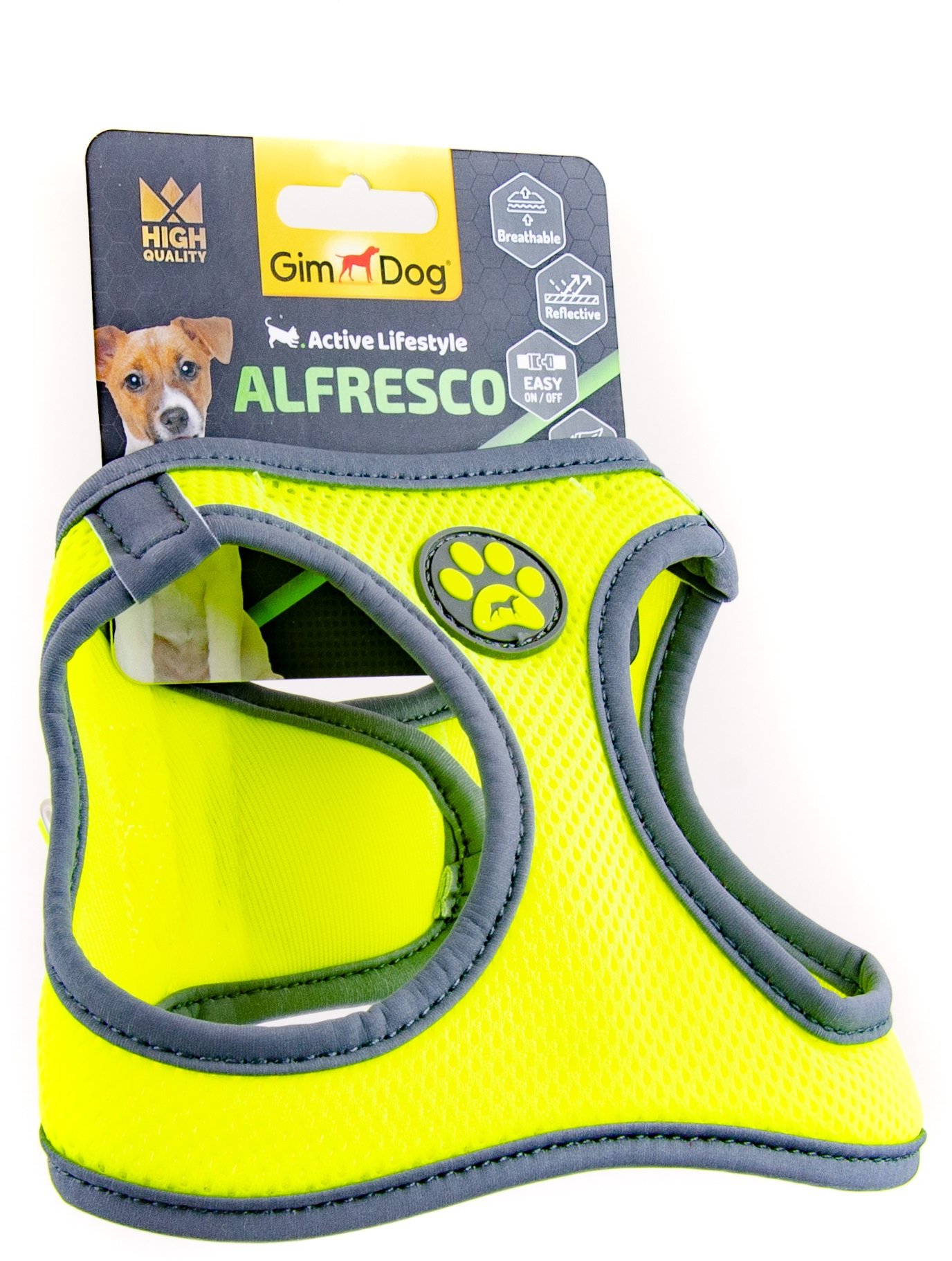 

Шлея для собак GimDog Alfresco неопрен Xxs 28-32 см желтая (8009632059839)