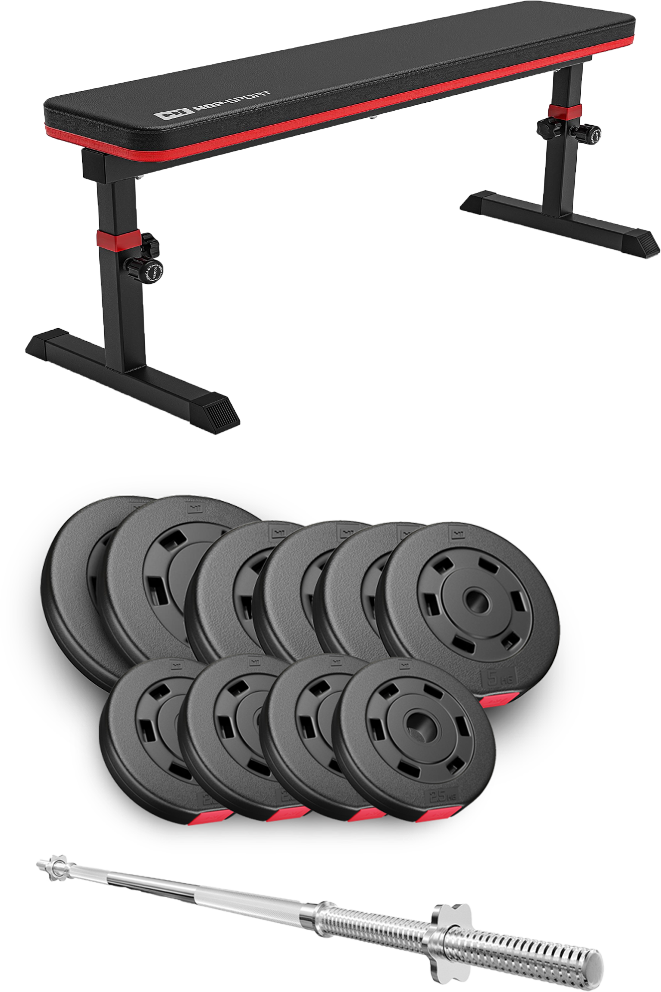 

Hop-Sport Premium Набір 59 кг з лавою HS-1025 Pro (00-G00000176)