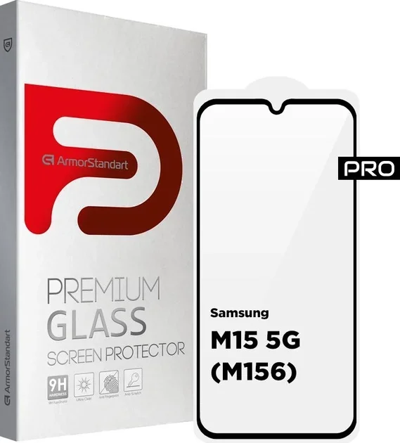 

ArmorStandart Tempered Glass Pro Black для Samsung M156 Galaxy M15 (ARM74368)