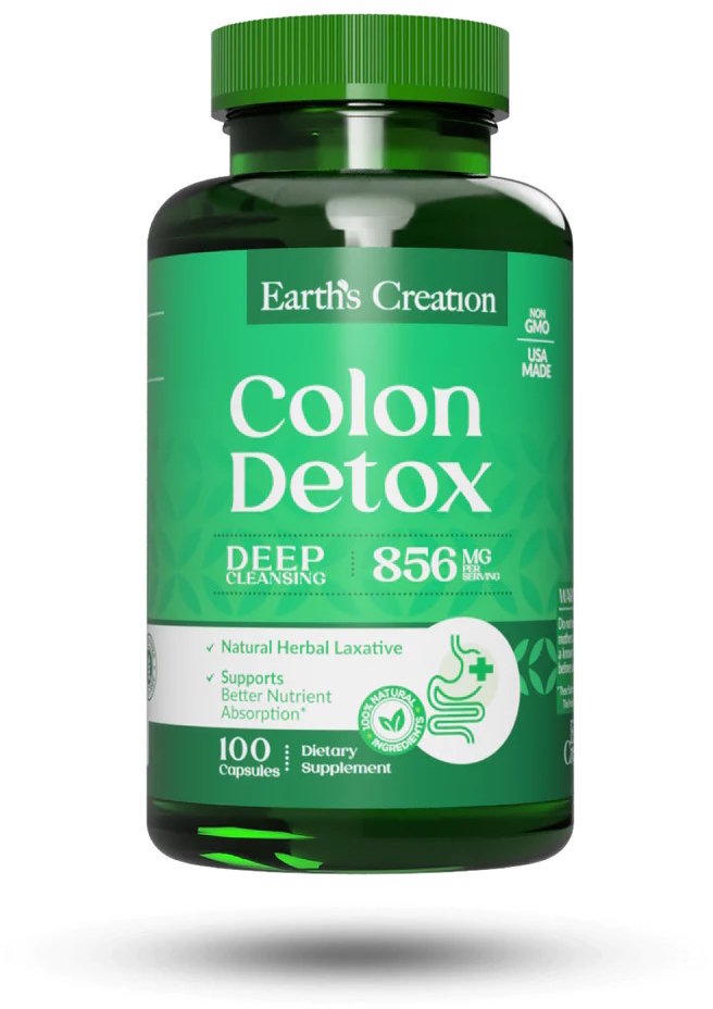 Акція на Earth‘s Creation Colon Detox Детокс толстой кишки 100 капсул від Stylus