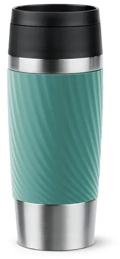 Акція на Термокружка Tefal Travel Mug Classic Twist 360 мл Нержавеющая сталь Зеленый (N2024310) від Stylus