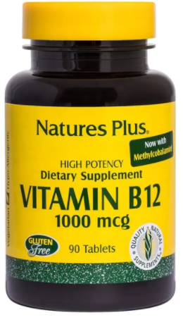 

Natures Plus Vitamin B-12 1000 mcg Витамин В-12 90 таблеток