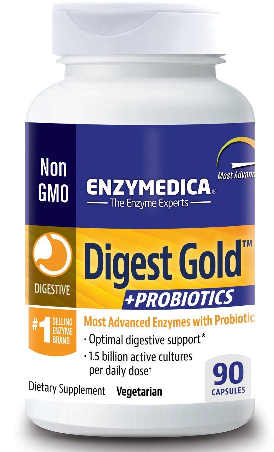 Акція на Enzymedica Digest Gold + Probiotics Энзимы и пробиотики 90 капсул від Stylus