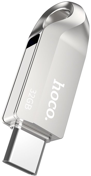 Акція на Hoco 128GB UD8 Dual USB/Type-C Silver від Stylus