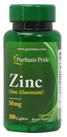 

Puritan's Pride Zinc Gluconate 50mg 100tabs