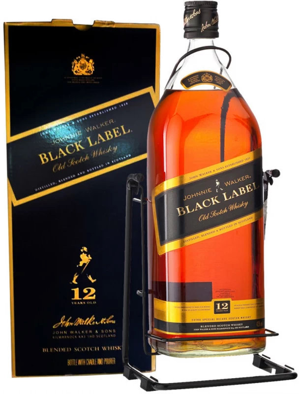 Акція на Виски Johnnie Walker Black label 12 YO, 3л 40%, в подарочной упаковке (BDA1WS-JWB300-004) від Stylus