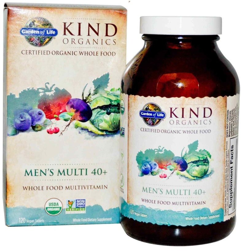 

Garden of Life MyKind Organics, Men's Multi 40+, 120 Vegan Tablets (GOL-11769)