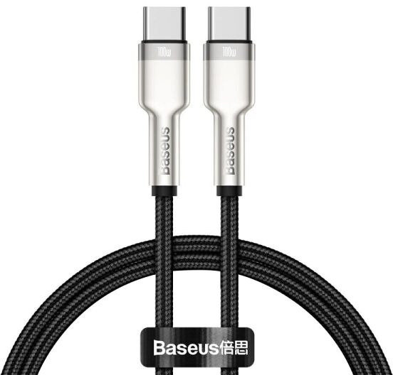 

Baseus Cable USB-C to USB-C Cafule Metal 100W 1m Black (CATJK-C01)