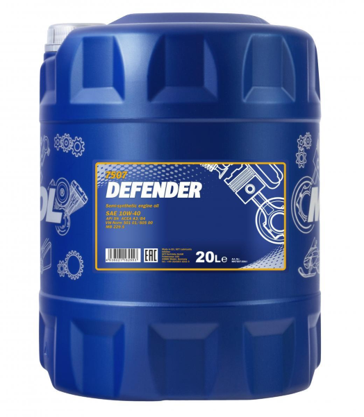 Акция на Моторна олива Mannol Defender 10W-40, 20 л (MN7507-20) от Y.UA