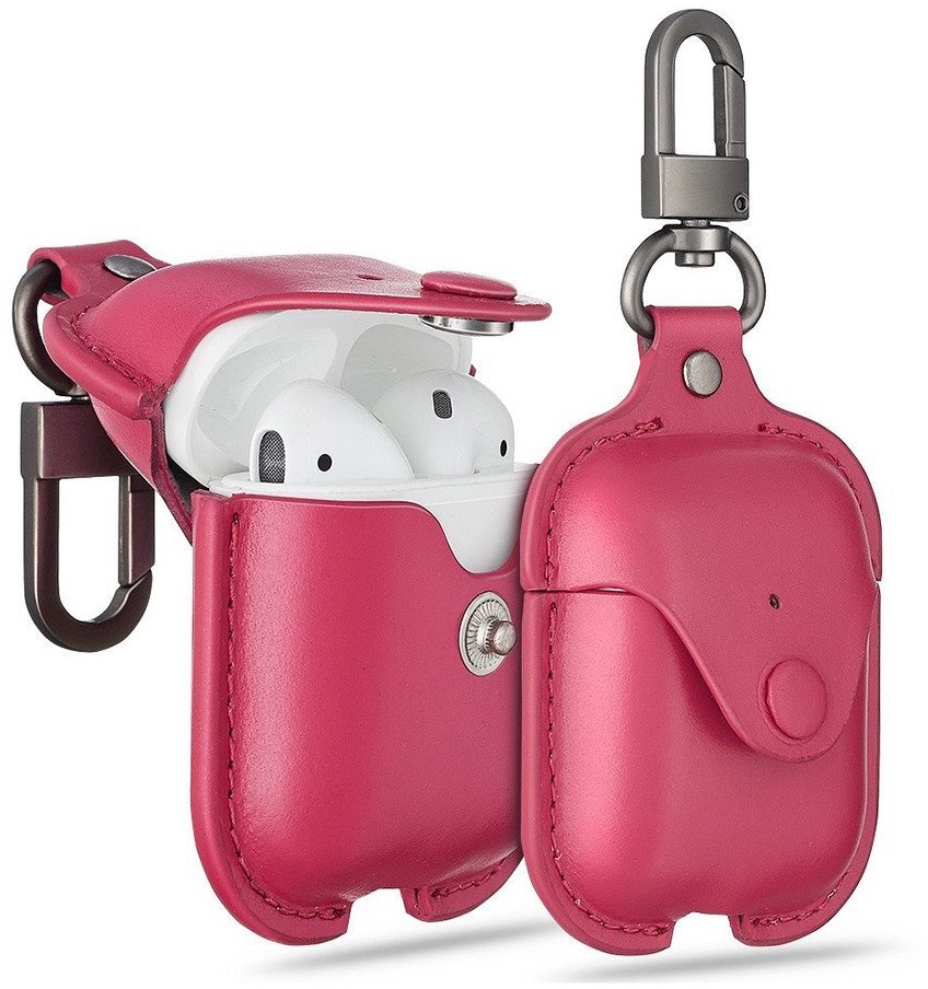 

Чехол для наушников Esr Oxford Leather with Belt Pink for Apple AirPods