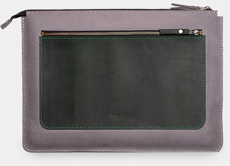 

Incarne Handmade Mocco Gray/Green for Laptop