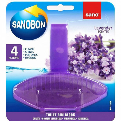 

Туалетный блок Sano Lavender Scented Toilet Rim Block лаванда 55 г