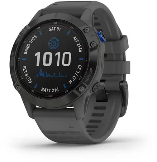 

Garmin Fenix 6 Pro Solar Edition Black With Gray Band (010-02410-11)