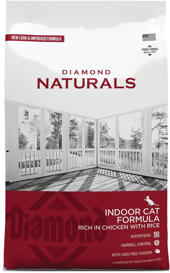 Акція на Сухий корм для котів Diamond Naturals Indoor Cat Chicken & Rice 7.5 кг (dn10093-HT60) від Y.UA