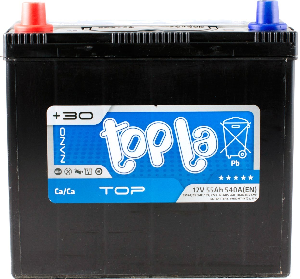 Акція на Topla 55 Ah/12V Top/Energy Japan (1) 55524/51 (118355) від Y.UA