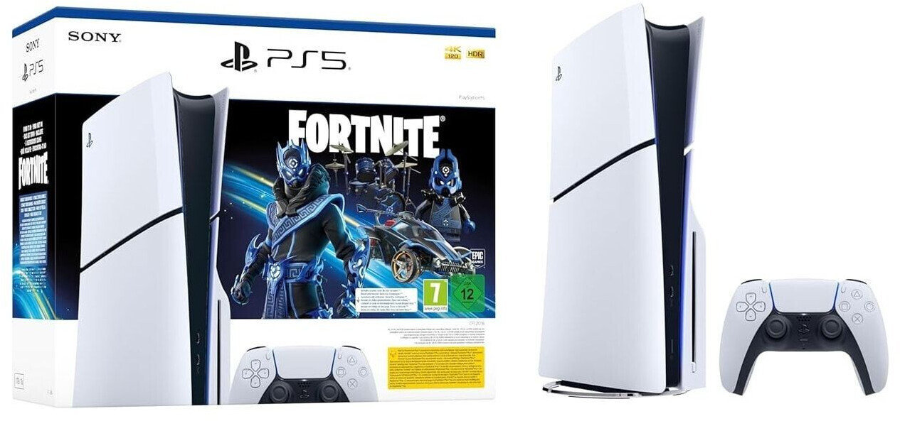 Акція на Sony PlayStation 5 Slim Fortnite Cobalt Star Bundle від Stylus