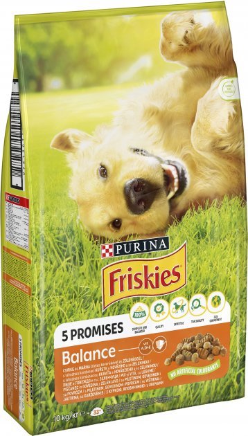 Акція на Сухой корм Friskies для взрослых собак с курицей и овощами 10 кг (7613031395491) від Stylus