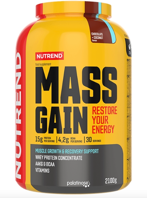 

Nutrend Mass Gain 2100 g / 30 servings / chocolate+coconut