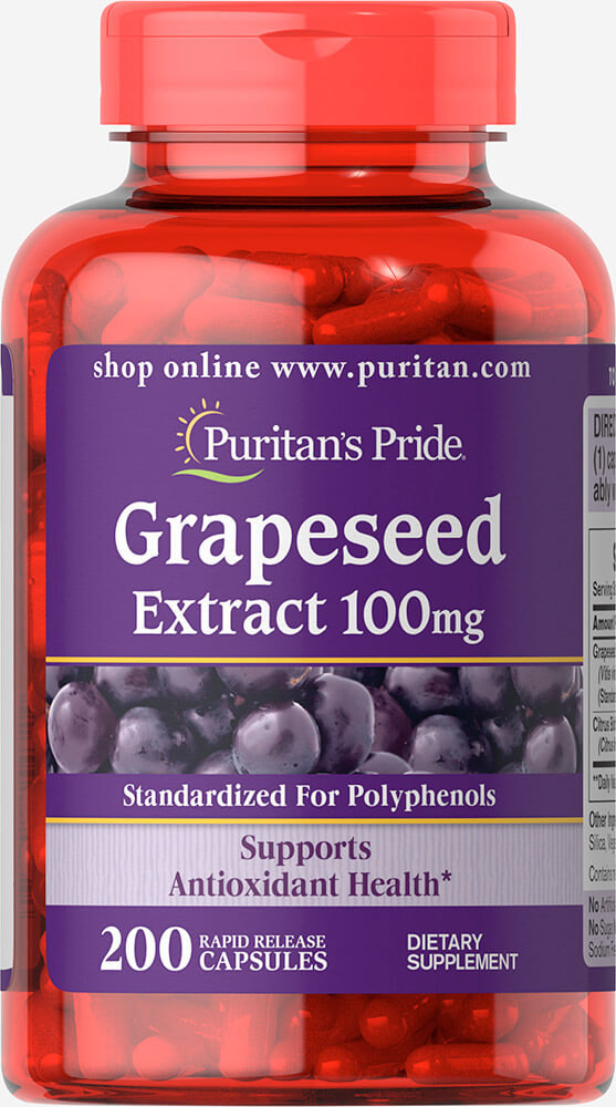 

Puritan's Pride Grapeseed Extract 100 mg 200 caps