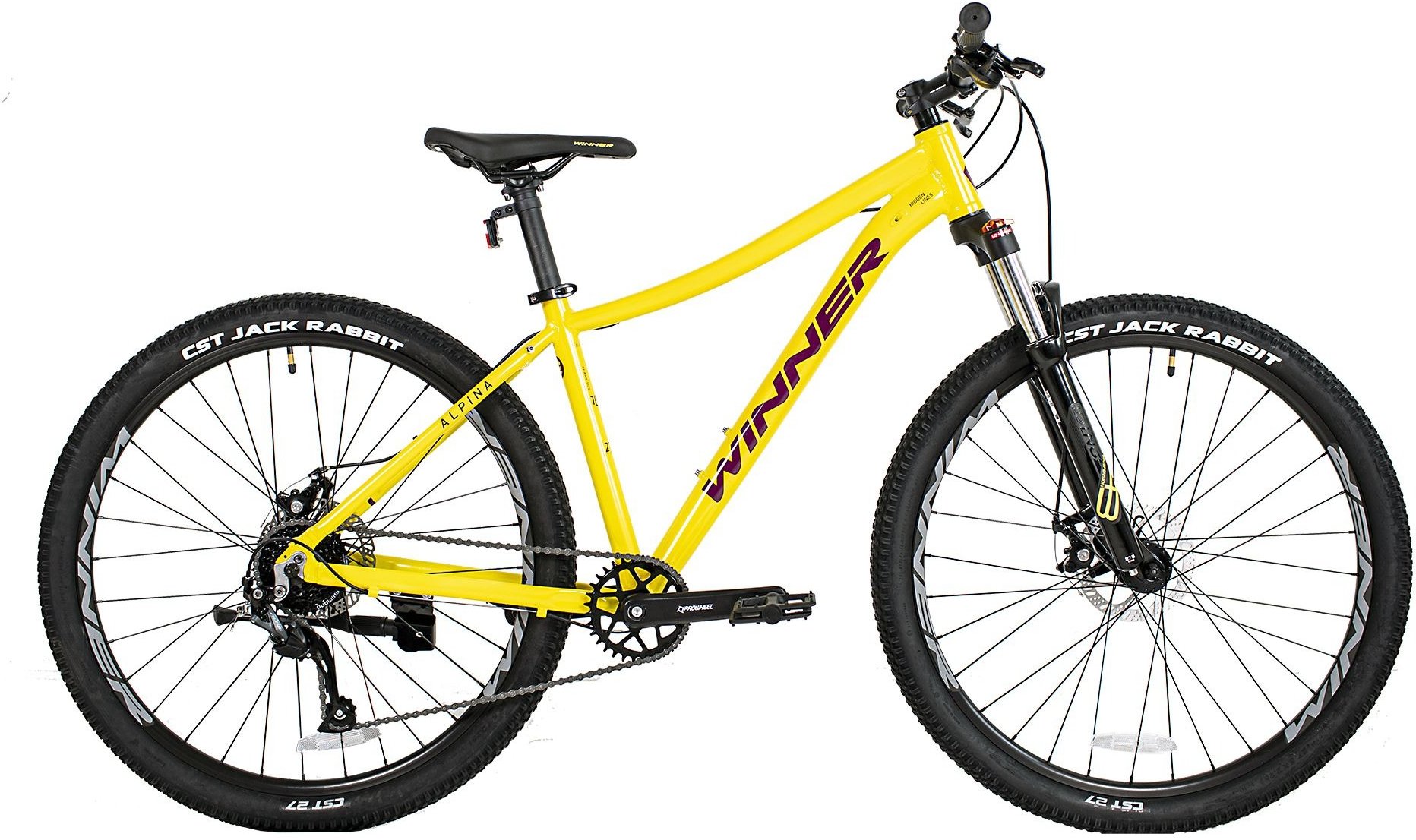 Акція на Велосипед 27,5" Winner Alpina 16,5" желтый 2022 від Stylus