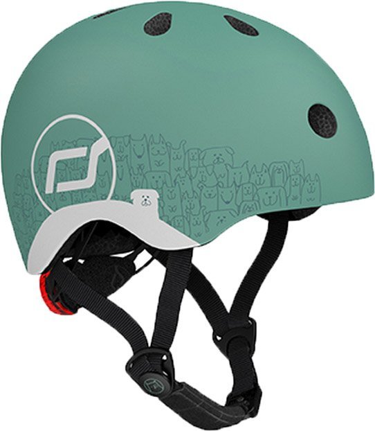 Акція на Шлем детский Scoot and Ride Зеленый с фонариком 45-51см (SR-210225-FOREST) від Stylus