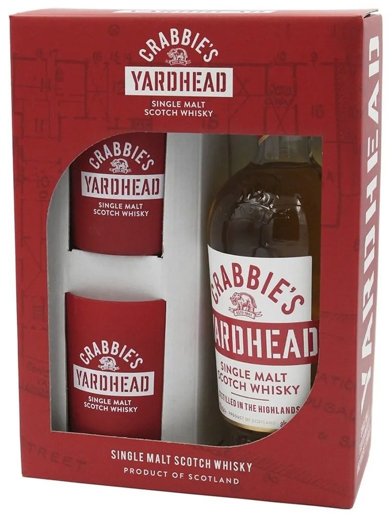 

Виски односолодовый Crabbie's Yardhead gift box + 2 glasses 0.7 л (AS8000020066047)