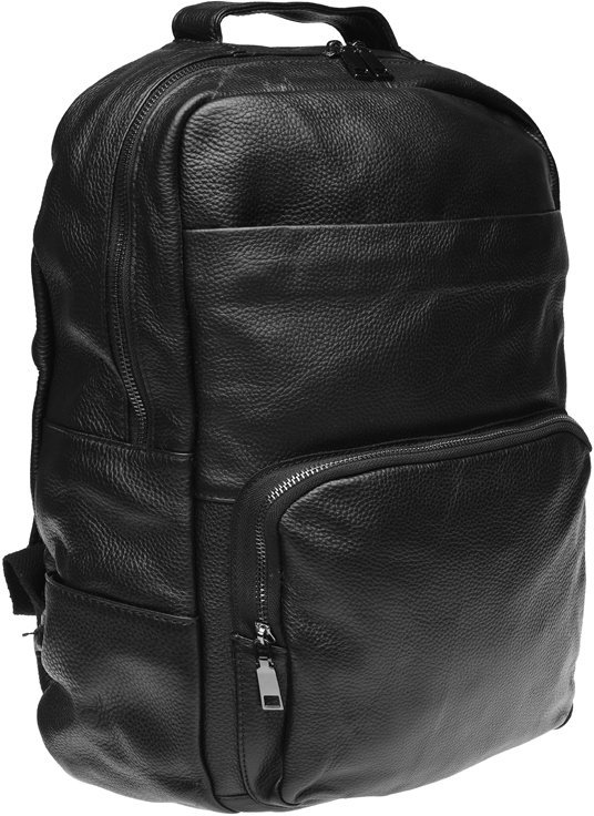 Акція на Keizer Leather Backpack Black (K1551-black) for MacBook 15" від Y.UA
