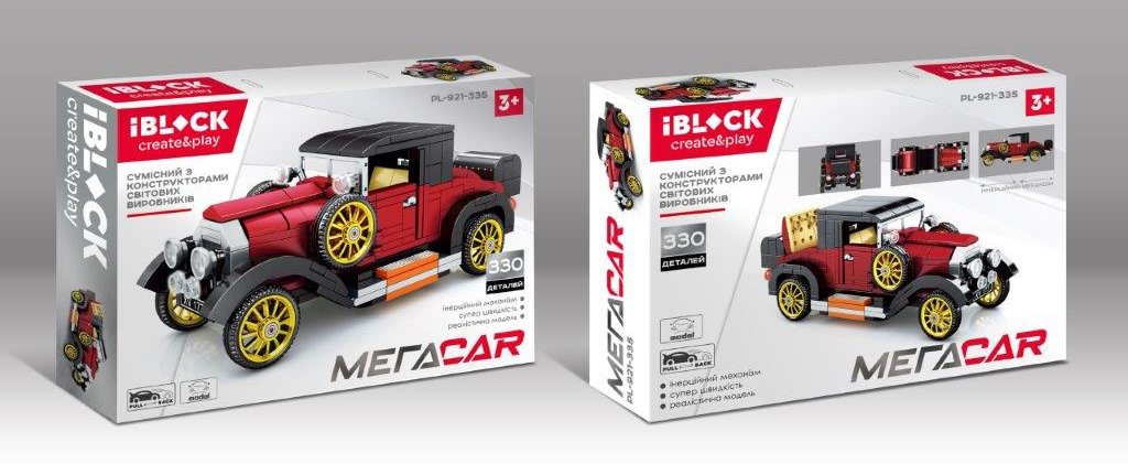 

Конструктор Iblock PL-921-335 Megacar, 330 деталей