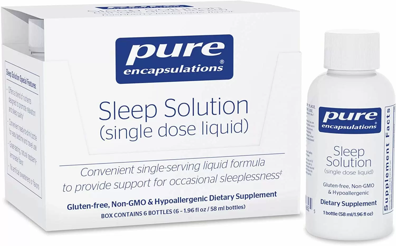 

Pure Encapsulations Sleep Solution Підтримка сну 6х58 мл зі смаком малини