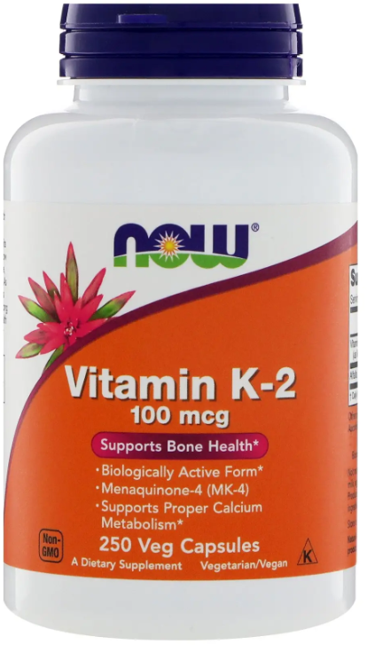 

Now Foods Vitamin K2 Витамин К2 100 мкг 250 капсул