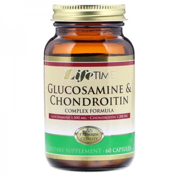 

LifeTime Glucosamine Chondroitin Complex Formula 1500 mg / 1200 mg 60 капсул