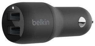 Акція на Belkin Usb Car Charger 2xUSB 24W Black (CCB001BTBK) від Stylus