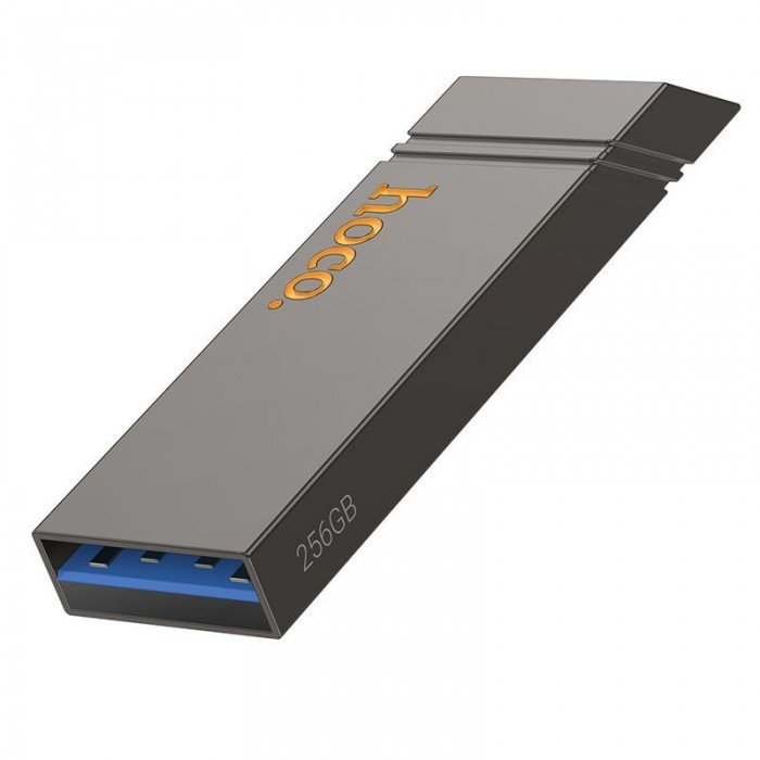 Акція на Hoco 256GB UD13 Clever USB3.2 Gray від Stylus