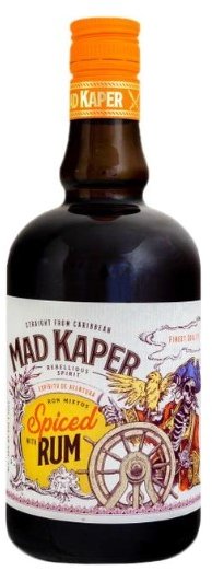 Акція на Напиток на основе рома Mad Kaper Rum Spiced 35 % 0.7 л с бокалом (PLK5414145034847) від Stylus