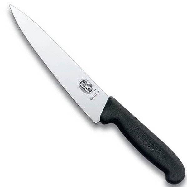Акция на Кухонный нож Victorinox Fibrox лезвие 12см с черн. ручкой (52003.12) от Y.UA