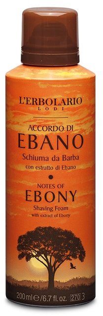 

L'Erbolario Notes Of Ebony Shaving Foam Пена для бритья Чёрное дерево 200 ml