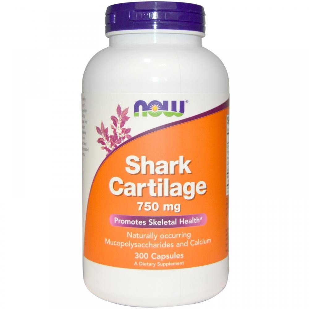 Акція на Now Foods Акулий хрящ, Shark Cartilage, 750 мг, 300 капсул від Stylus