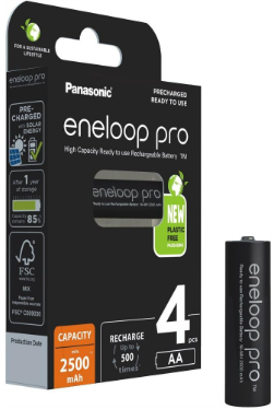 Акція на Panasonic Aa 2500mAh NiMH 4шт Eneloop Pro (BK-3HCDE/4BE) від Stylus