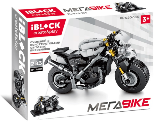 

Конструктор Iblock PL-920-185 235дет., МЕГАBIKE