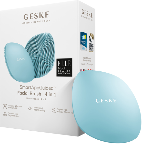 Акція на Щетка для лица Geske Facial Brush 4в1 turquoise від Stylus