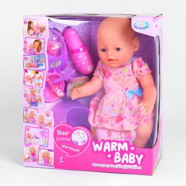 

Пупс Warm Baby Wzj 058 A-026 B-2 10 функций, с аксессуарами