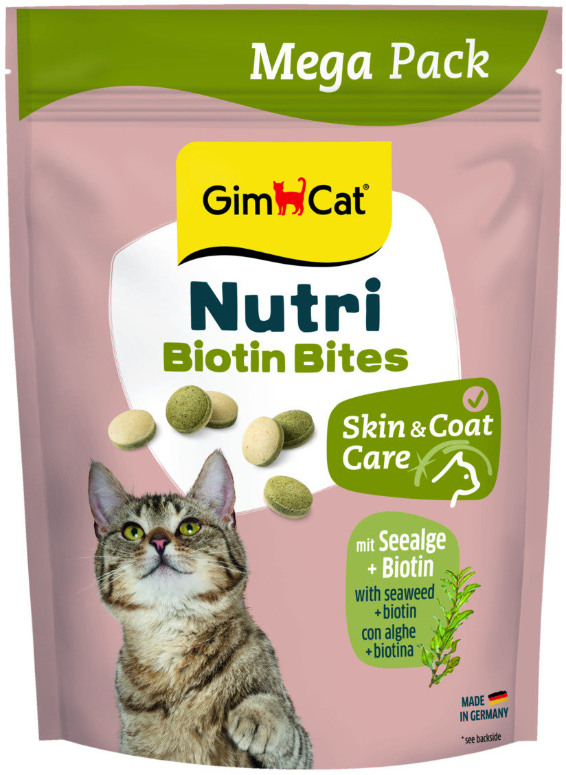 Акція на Витамины GimCat Nutri Biotin Bites для кошек для улучшения состояния шерсти и кожи 425 г (G-419701) від Stylus