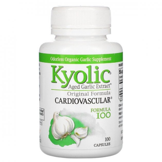 Акція на Kyolic Aged Garlic Extract Hi-Po Formula 100 Экстракт чеснока 100 капсул від Stylus