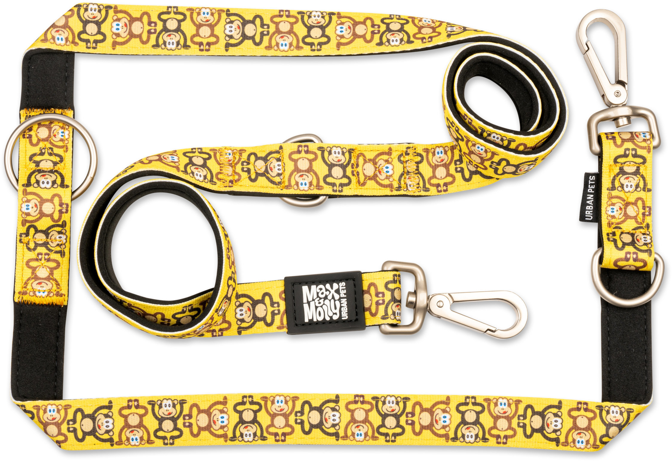 Акція на Поводок многофункциональный Max & Molly Urban Pets Multi-Function Leash - Monkey Maniac/L (4894512050372) від Stylus