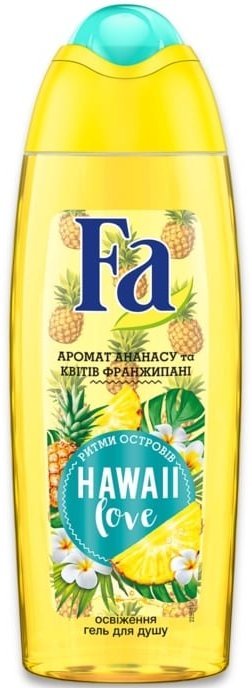 

Fa Shower Gel Гель для душа Ритмы островов Hawaii Love Аромат ананаса и цветов франжипани 250 ml